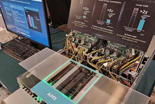 SK하이닉스, 생성형 AI 가속기 AiMX 시제품 최초 공개